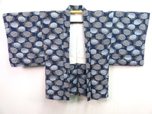 Load image into Gallery viewer, Haori Jacket Vintage 1960's Blue Dyed Chrysanthemum #43