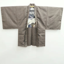 Load image into Gallery viewer, Men&#39;s Haori Vintage(1950-1980) Brown Ohshima Dragon Tiger Silk #9406G2
