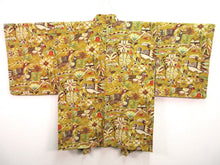 Load image into Gallery viewer, Haori Jacket Light Brown Birds #127