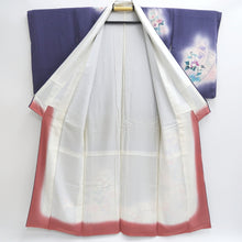 Load image into Gallery viewer, Kimono Purple Plum blossom Camellia Tall Silk #9345F4
