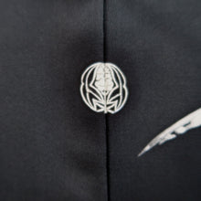 Load image into Gallery viewer, Haori Jacket Vintage(1950-1980) Black Bamboo leaf Silk #9268E5