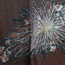 Load image into Gallery viewer, Haori Jacket Vintage(1950-1980) Black Gold Silver Chrysanthemum Silk #8943C1