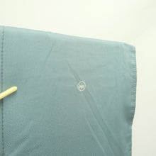 Load image into Gallery viewer, Kimono Blueish Gray Chrysanthemum Bellflower Silk #9325F3