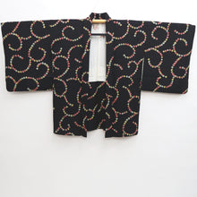 Load image into Gallery viewer, Haori Jacket Vintage(1950-1980) Black Karakusa Shibori Silk #9501H1