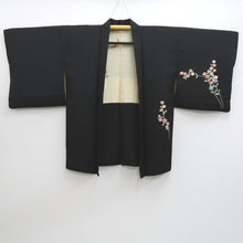 Load image into Gallery viewer, Haori Jacket Vintage(1950-1980) Black Chrysanthemum Silk #9269E5