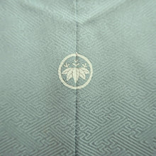 Load image into Gallery viewer, Kimono Blueish Gray Chrysanthemum Bellflower Silk #9325F3