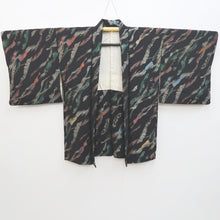 Load image into Gallery viewer, Haori Jacket Vintage(1950-1980) Black Gold Green Abstract art Silk #9530H2