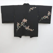 Load image into Gallery viewer, Haori Jacket Vintage(1950-1980) Black Chrysanthemum Silk #9269E5