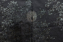 Load image into Gallery viewer, Haori Jacket Vintage(1950-1980) Black Silver Flower Silk #8590G3