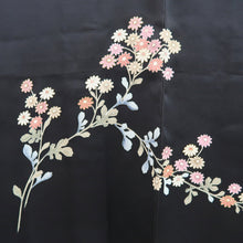 Load image into Gallery viewer, Haori Jacket Vintage(1950-1980) Black Chrysanthemum Silk #9269E5