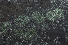 Load image into Gallery viewer, Haori Jacket Vintage(1950-1980) Black Silver Flower Silk #8590G3