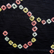 Load image into Gallery viewer, Haori Jacket Vintage(1950-1980) Black Karakusa Shibori Silk #9501H1