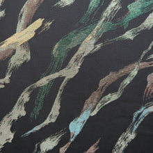 Load image into Gallery viewer, Haori Jacket Vintage(1950-1980) Black Gold Green Abstract art Silk #9530H2