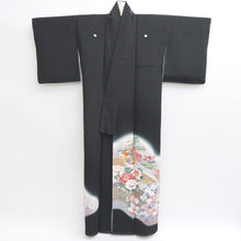 Load image into Gallery viewer, Tomesode Black Birds Ume Tall Silk #9312F2