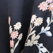 Load image into Gallery viewer, Haori Jacket Vintage(1950-1980) Black Chrysanthemum Silk #9269E5