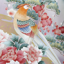 Load image into Gallery viewer, Tomesode Black Birds Ume Tall Silk #9312F2