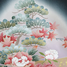 Load image into Gallery viewer, Tomesode Black Birds Ume Tall Silk #9312F2