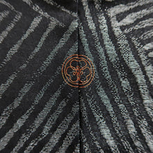 Load image into Gallery viewer, Haori Jacket Vintage(1950-1980) Black Silver Abstract art Silk #9566H3