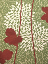 Load image into Gallery viewer, Haori Jacket Vintage(1920-1950) Long Type Naga-baori Moss Green Chrysanthemum #130