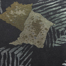 Load image into Gallery viewer, Haori Jacket Vintage(1950-1980) Black Silver Abstract art Silk #9566H3