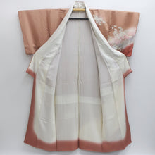 Load image into Gallery viewer, Kimono Salmon Cherry Blossom Folding Fan Silk #9139D4