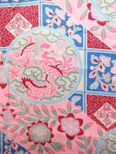 Load image into Gallery viewer, Haori Jacket Vintage(1920-1950) Long Type Naga-baori Moss Green Chrysanthemum #130