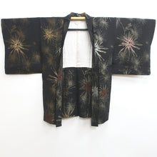 Load image into Gallery viewer, Haori Jacket Vintage(1950-1980) Black Pine Tree Silk #8987C4