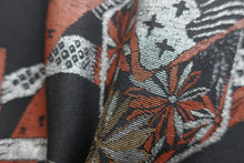 Load image into Gallery viewer, Haori Jacket Vintage(1950-1980) Black Chrysanthemum Urushi Silk #8686J1