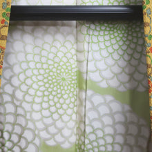 Load image into Gallery viewer, Haori Jacket Vintage(1950-1980) Brown Green Exotic Flowers Silk #8996C5