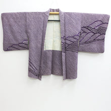 Load image into Gallery viewer, Haori Jacket Vintage(1950-1980) Purple Full Shibori Mountain Landscape Silk #9217E2