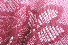 Load image into Gallery viewer, Haori Jacket Vintage(1950-1980) Pink Red Gradation Full Shibori Peony Silk #8501F2