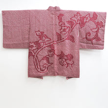 Load image into Gallery viewer, Haori Jacket Vintage(1950-1980) Wine red Full Shibori Flower Silk #9437G3