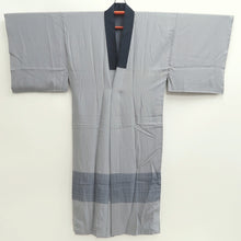 Load image into Gallery viewer, Men's Juban Gray Dragon Splushing Wave Silk #9481G5