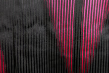 Load image into Gallery viewer, Haori Jacket Vintage(1950-1980) Black Magenta Yabane Silk #8758A1