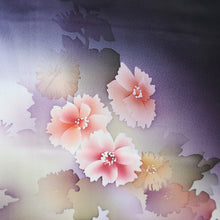 Load image into Gallery viewer, Kimono Brownish Black Camellia Predawn Tall Silk #9349F4