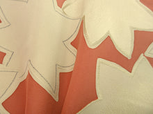 Load image into Gallery viewer, Haori Jacket Vintage(1950-1980) Light Yellow brown Vermillion Maple Leaf Silk #7827L1