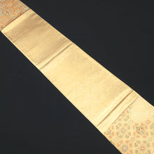 Load image into Gallery viewer, Fukuro Obi Vintage(1950-1980) Gold Birds Shousoin Silk BB186V1