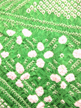 Load image into Gallery viewer, Haori Jacket Green Hand-stitched Shibori #115