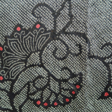 Load image into Gallery viewer, Haori Jacket Vintage(1950-1980) Black Full Shibori Flower Silk #9438G3