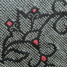 Load image into Gallery viewer, Haori Jacket Vintage(1950-1980) Black Full Shibori Flower Silk #9438G3