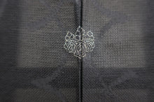 Load image into Gallery viewer, Haori Jacket Vintage(1950-1980) Black See-Through Abstract art Silk #8760A1