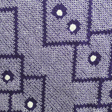 Load image into Gallery viewer, Haori Jacket Vintage(1950-1980) Purple Shibori Cards Silk #9174D5