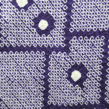 Load image into Gallery viewer, Haori Jacket Vintage(1950-1980) Purple Shibori Cards Silk #9174D5