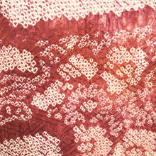 Load image into Gallery viewer, Haori Jacket Vintage(1950-1980) Red Full Shibori Bellflower Cloud Silk #9439G3