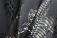 Load image into Gallery viewer, Haori Jacket Vintage(1950-1980) Black See-Through Maple Leaf Silk #8761A1