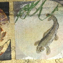 Load image into Gallery viewer, Maru Obi Vintage(1950-1980) Gold High-class Kachoga Tenjo Emaki Silk BB204V2