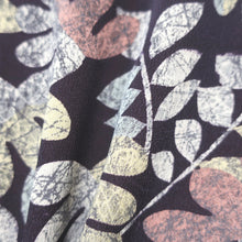 Load image into Gallery viewer, Haori Jacket Vintage(1950-1980) Brownish Brown Botanical Silk #8866B2