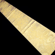 Load image into Gallery viewer, Fukuro Obi Vintage(1950-1980) Gold Whirlpool Silk BB190V1