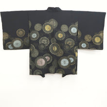 Load image into Gallery viewer, Haori Jacket Vintage(1950-1980) Black Chrysanthemum Silk #9572H3