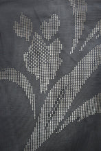 Load image into Gallery viewer, Haori Jacket Vintage(1950-1980) Black See-Through Flower Silk #8762A1